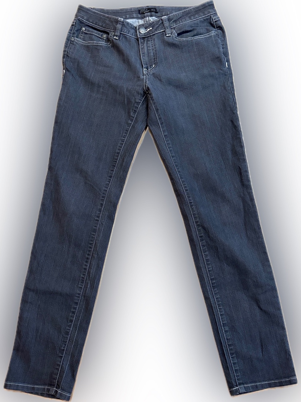 Prana Women’s Slim Straight Jeans in Light Smoke Grey  - size 8/29